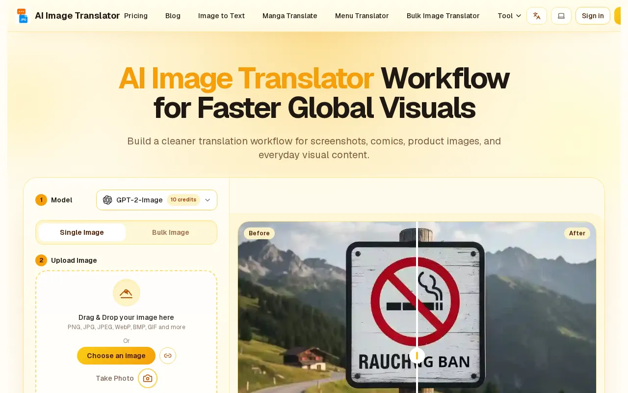 AI Image Translator — preview screenshot