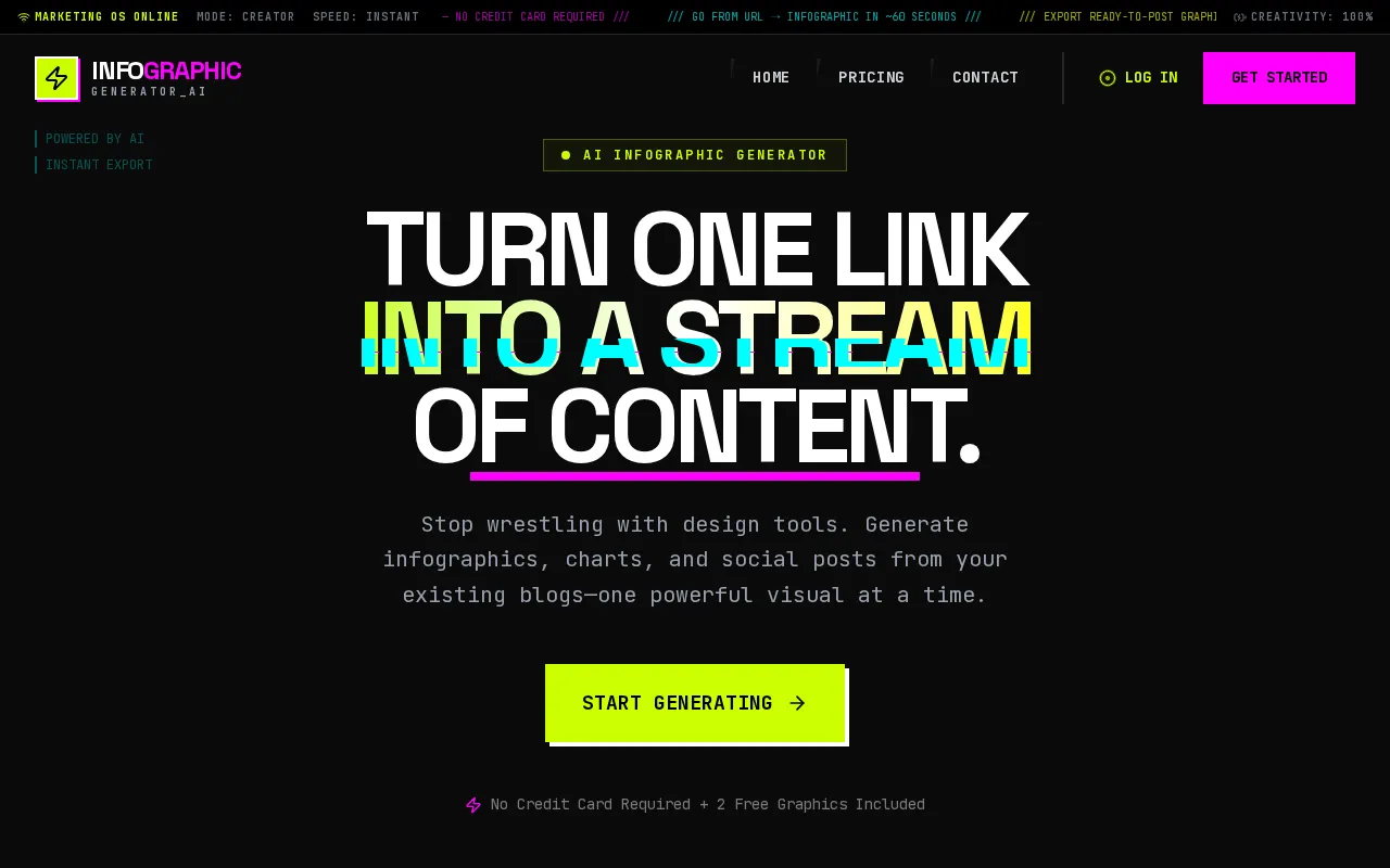 AI Infographic Generator — preview screenshot