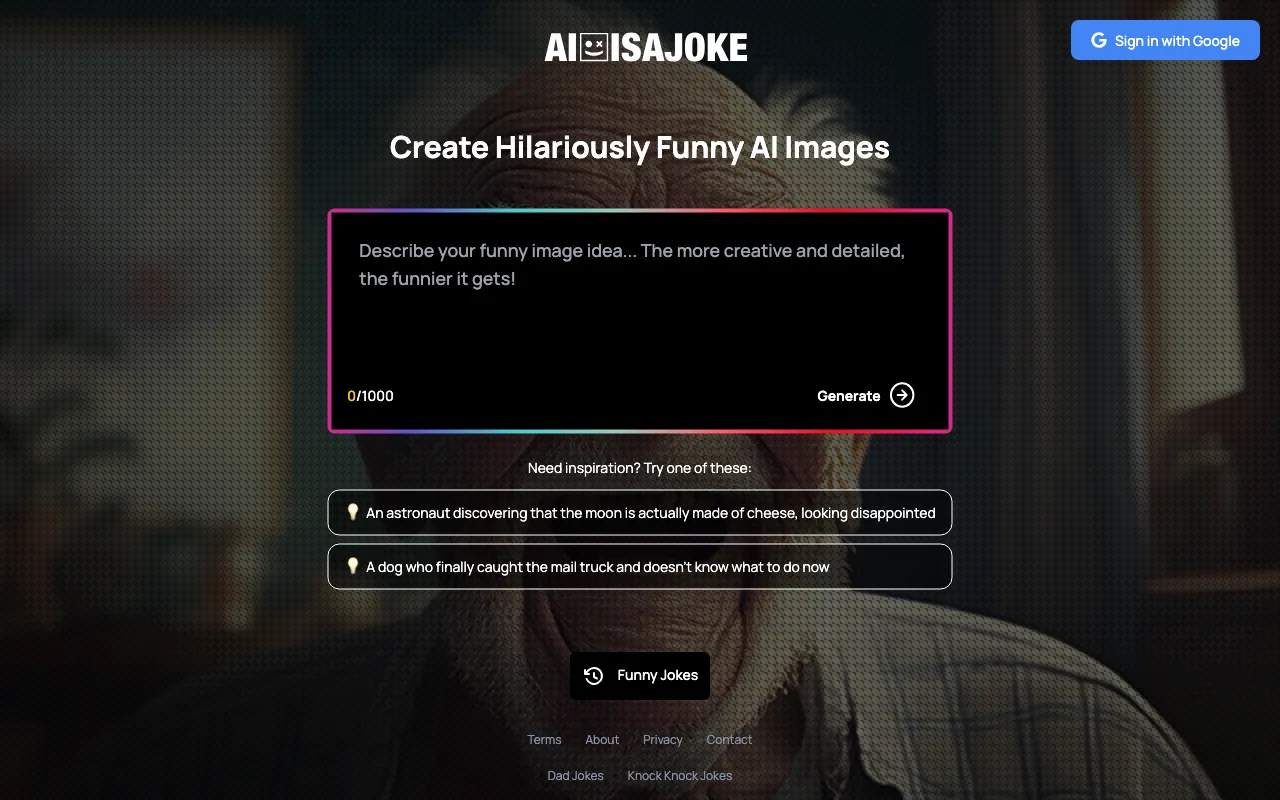 AI is a Joke — preview screenshot