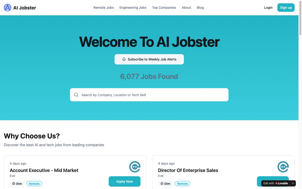 AI Jobster — preview screenshot