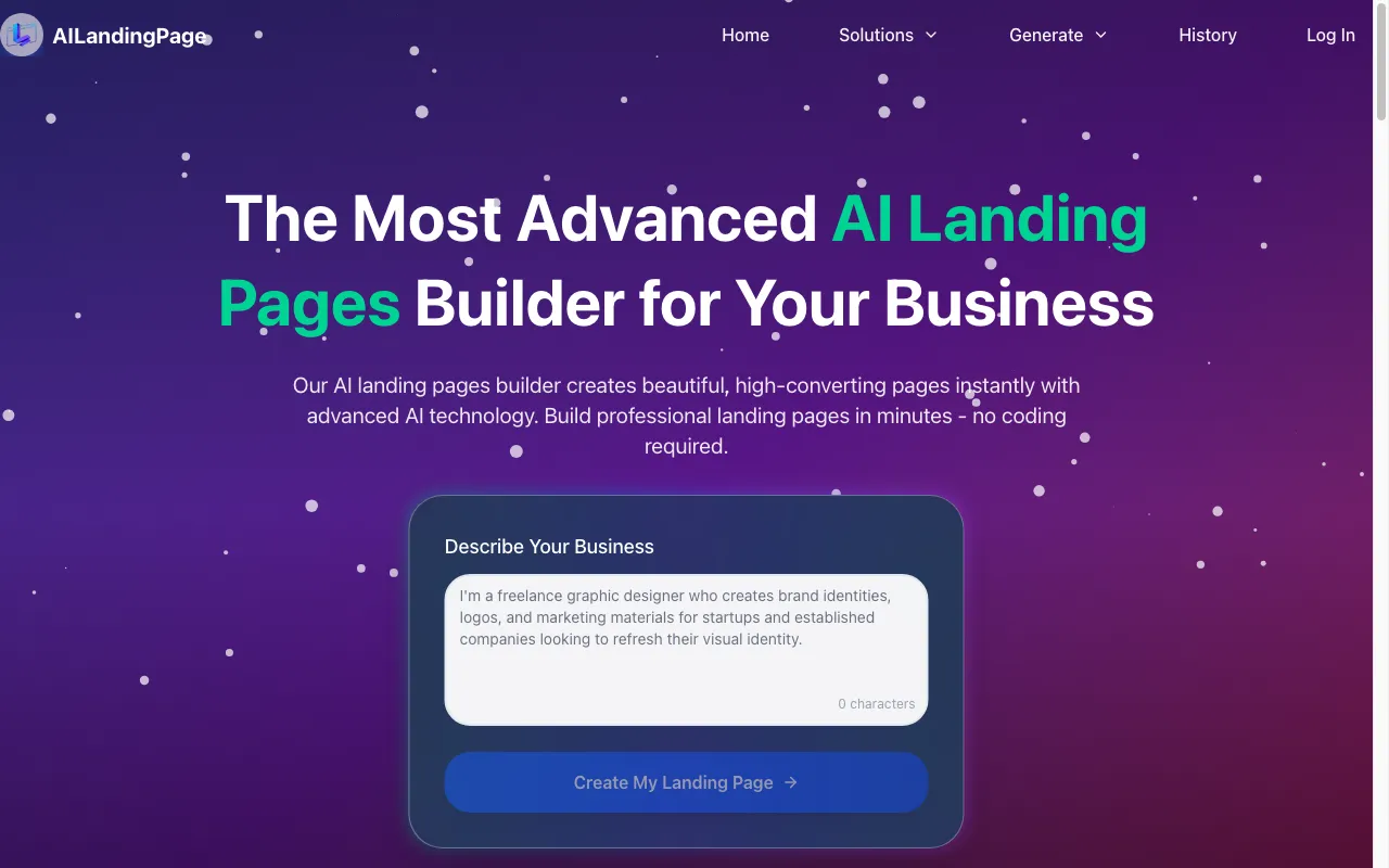 AI LandingPage — preview screenshot
