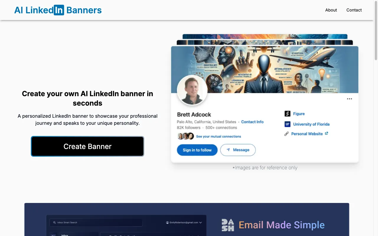 AI LinkedIn Banners — pricing page
