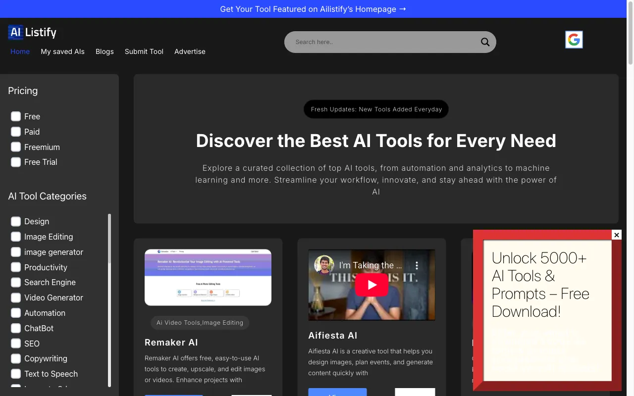 AI Listify — preview screenshot
