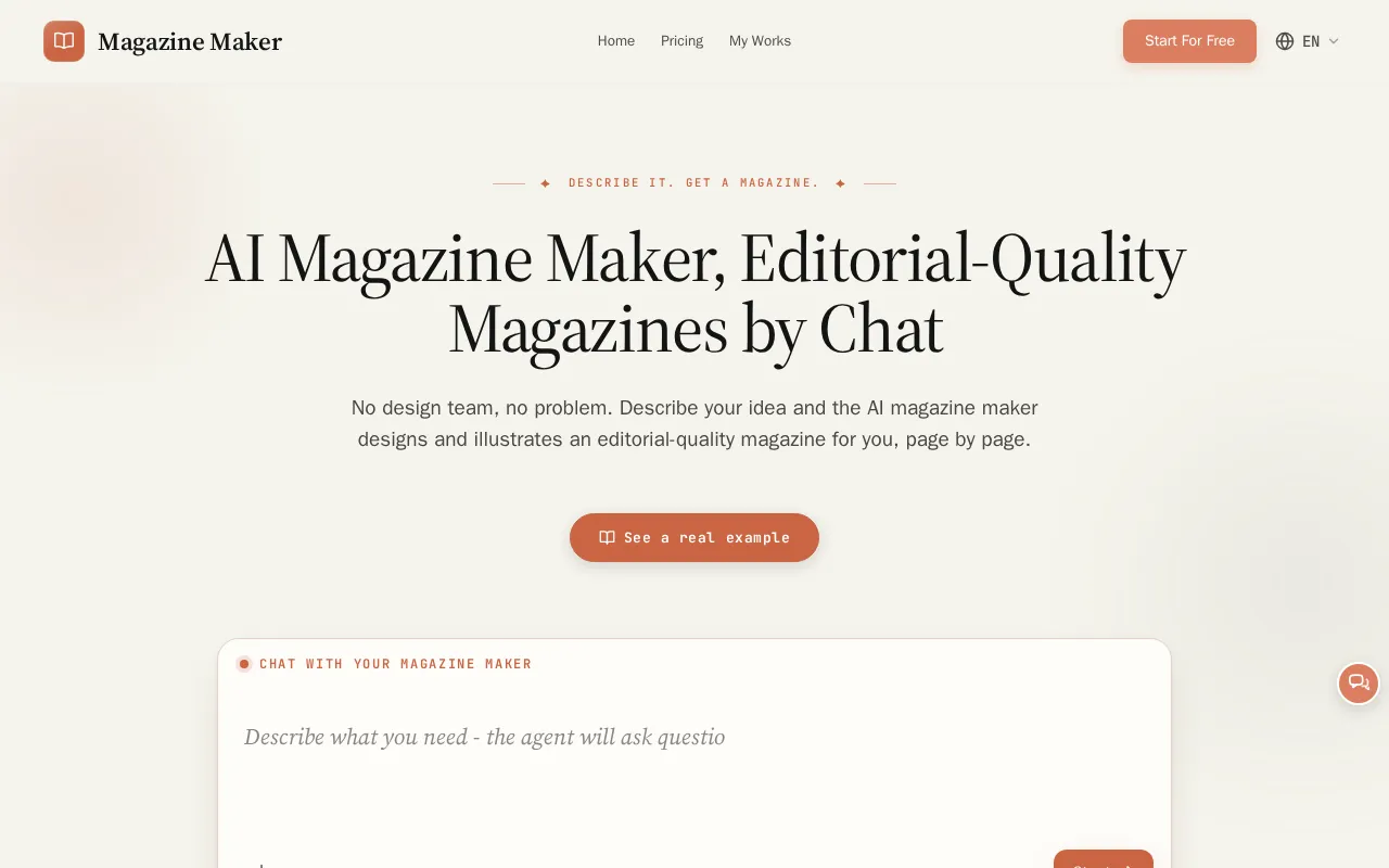 AI Magazine Maker — preview screenshot