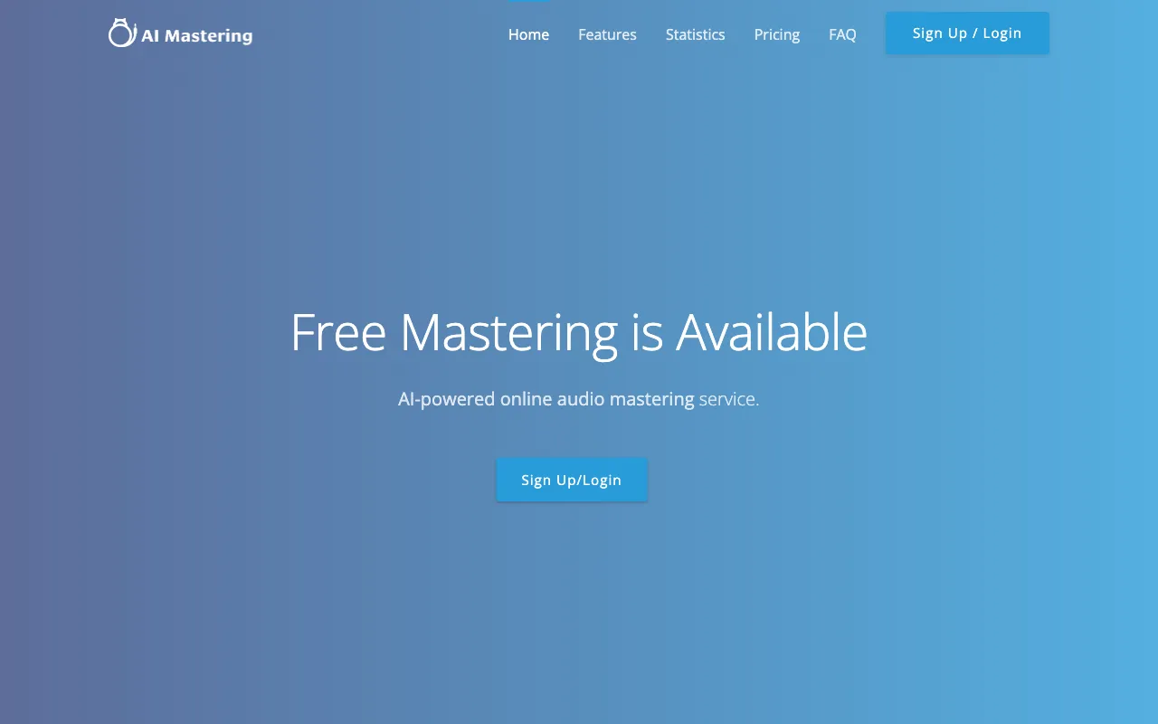 AI Mastering — preview screenshot