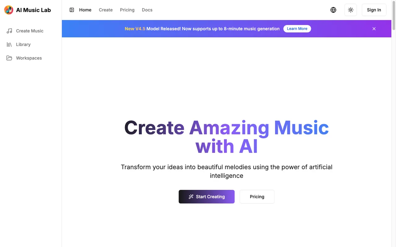 AI Music (Free) — preview screenshot