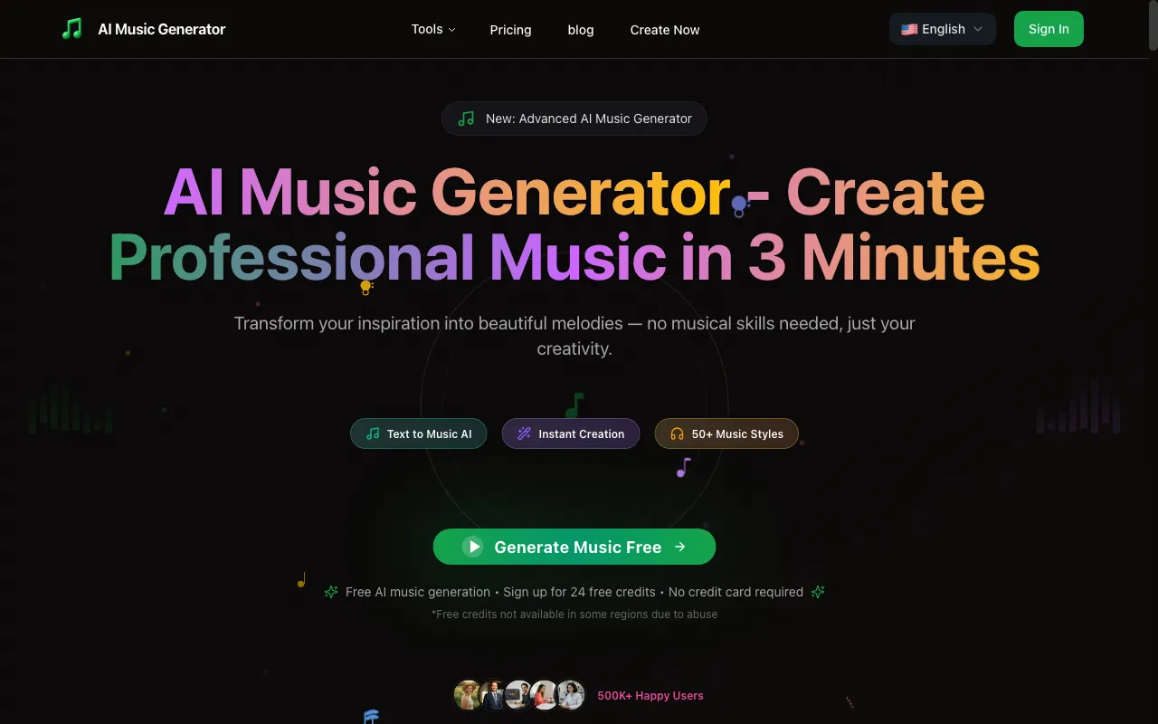 AI Music Generator — preview screenshot