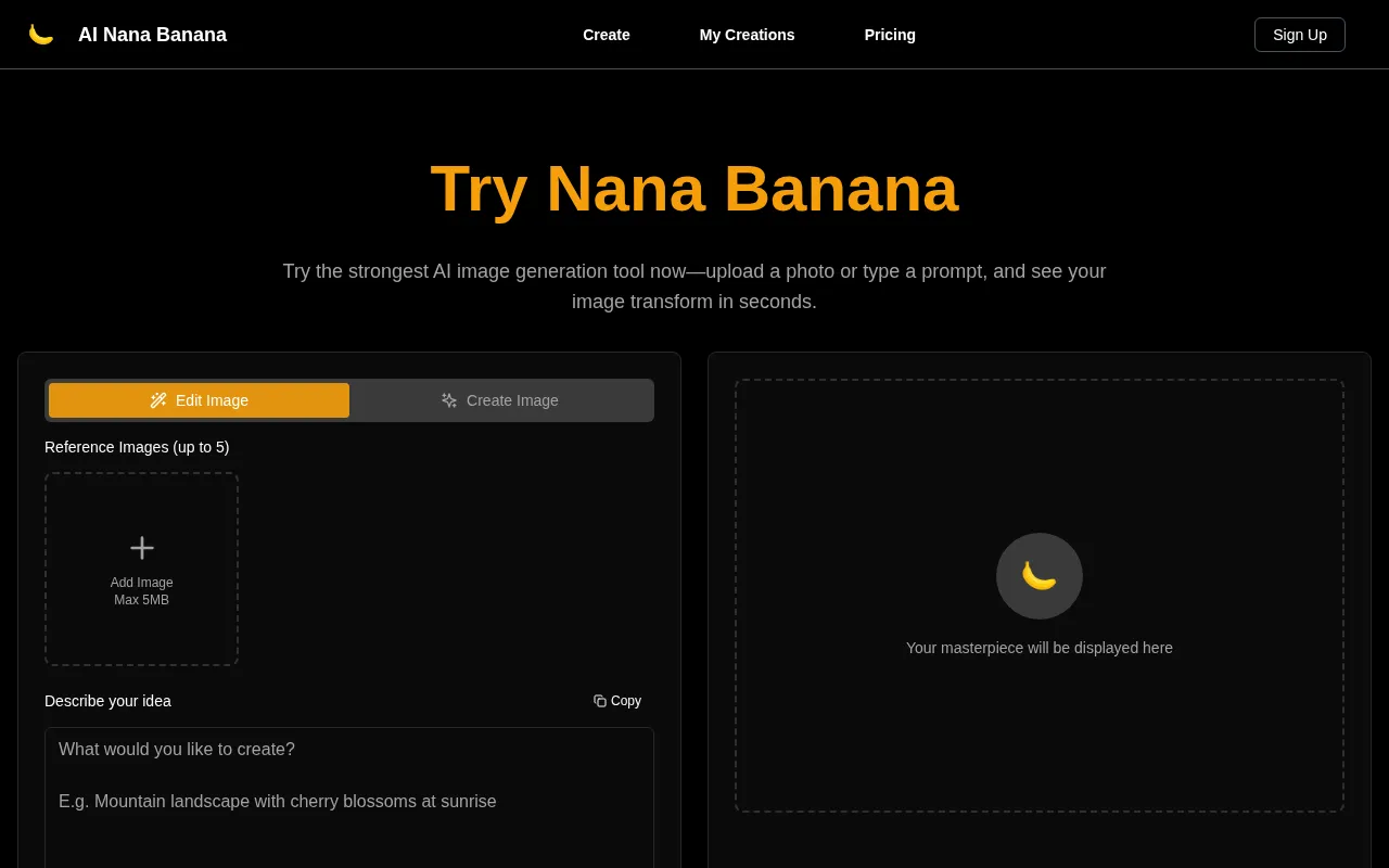AI Nana Banana — preview screenshot