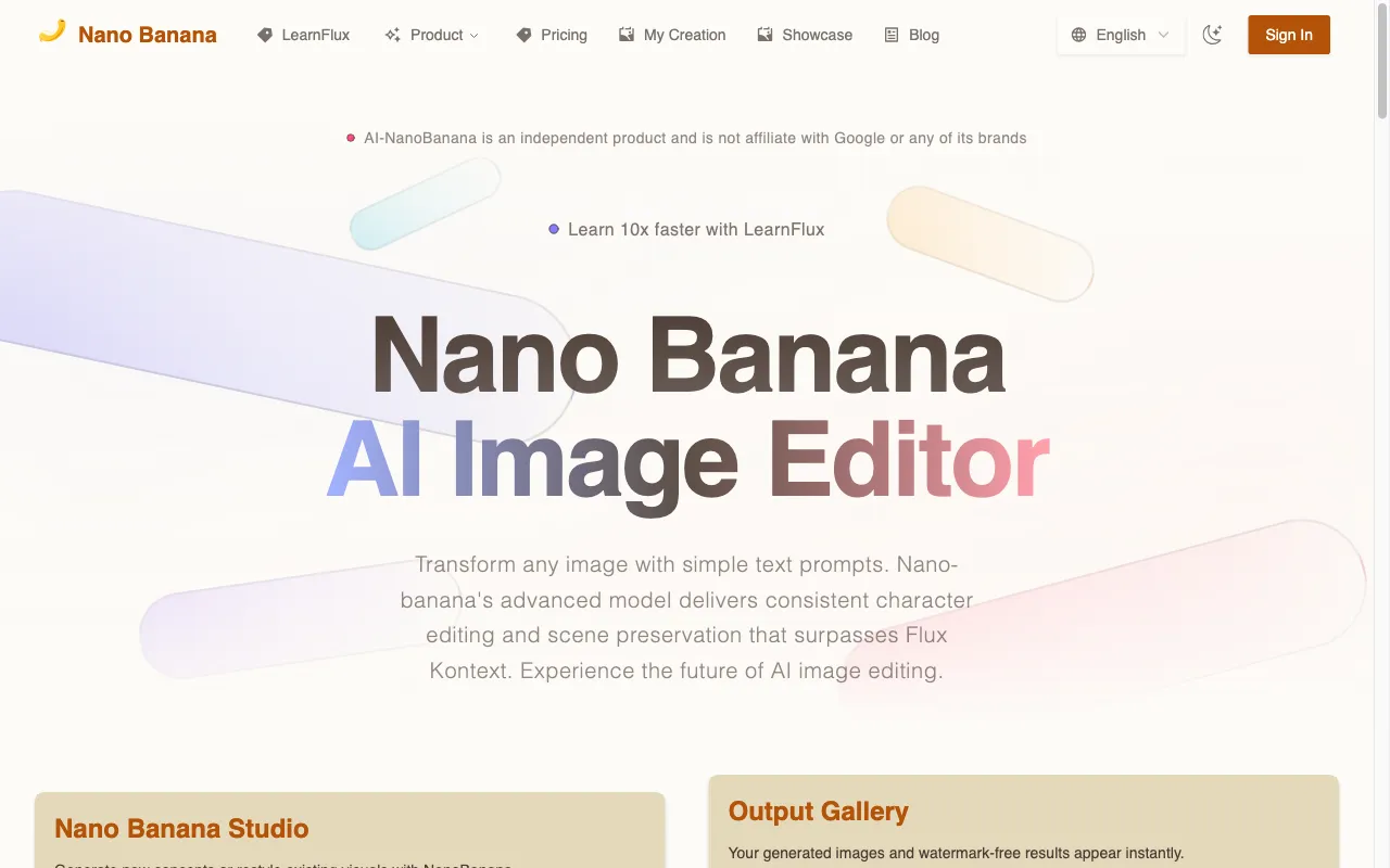 Nano Banana — preview screenshot