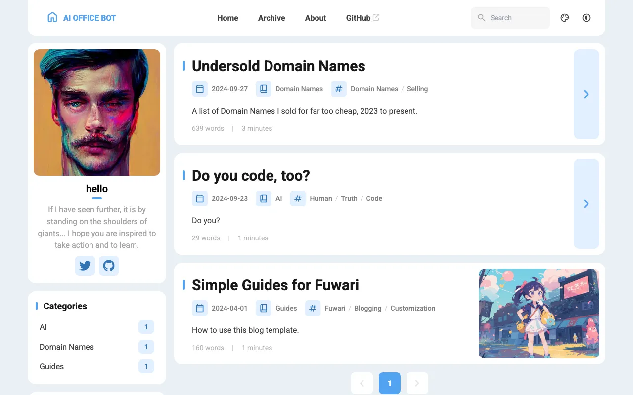 AI Office Bot — preview screenshot