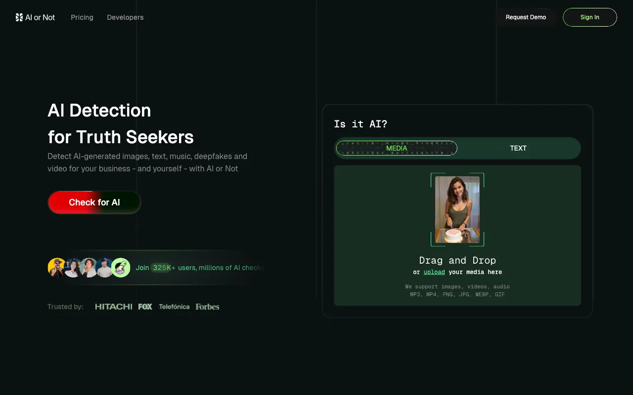 AI or Not — preview screenshot