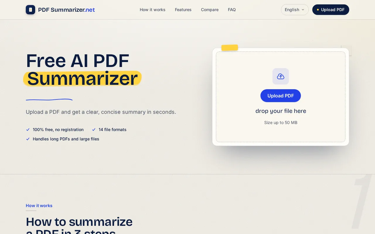 AI PDF Summarizer — preview screenshot
