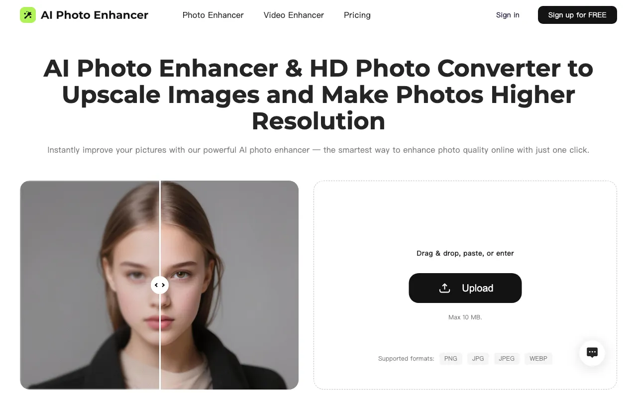 AI Photo Enhancer — preview screenshot