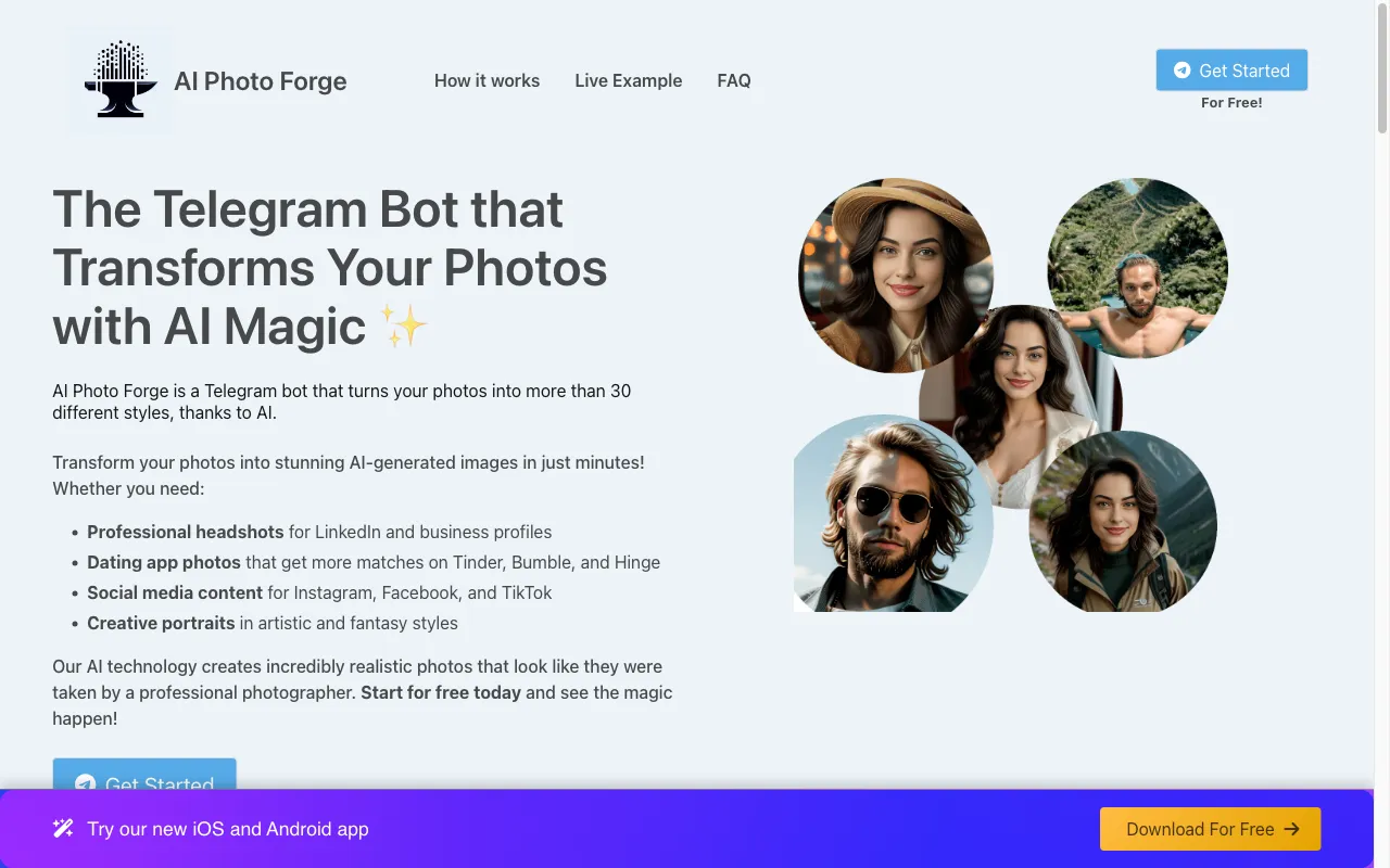 AI Photo Forge — preview screenshot