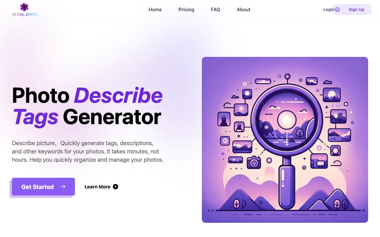 AI Photo Tags — preview screenshot