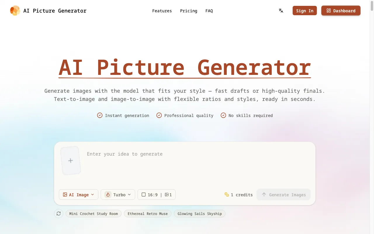 AI Picture Generator — preview screenshot