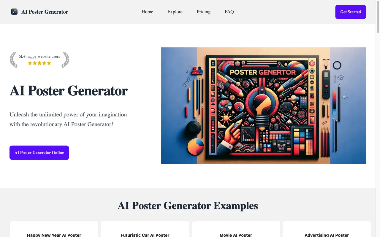 AI Poster Generator — preview screenshot