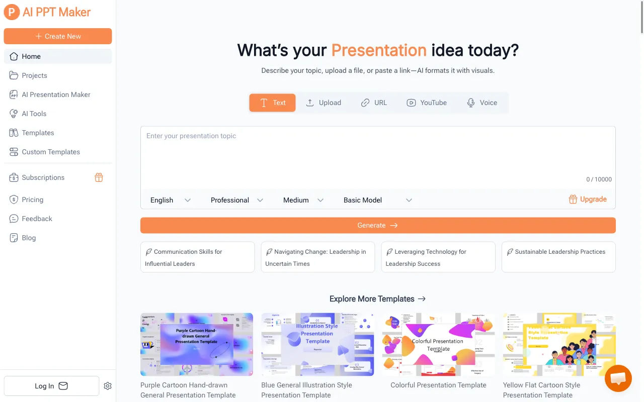 AI PPT Maker — preview screenshot