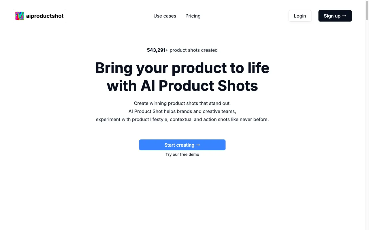 AI Product Shot — preview screenshot