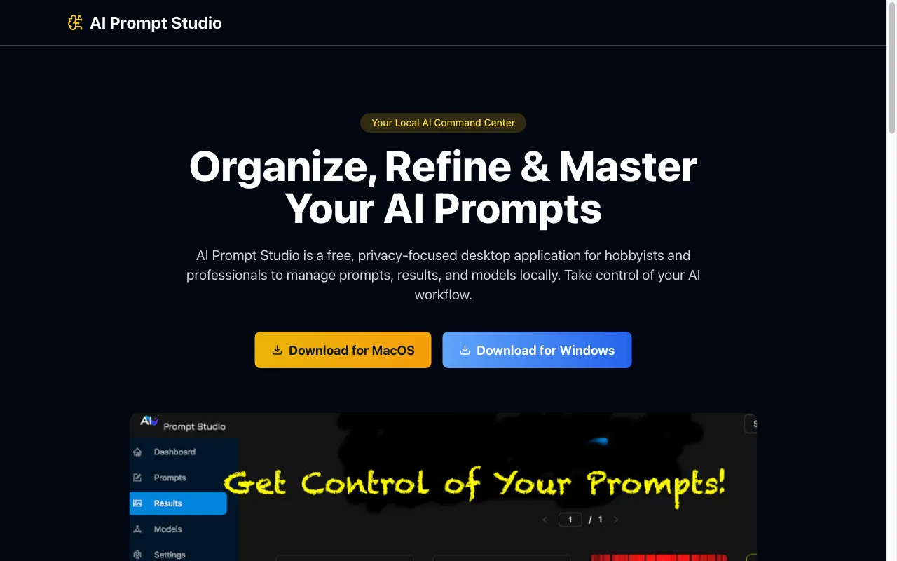AI Prompt Studio — preview screenshot