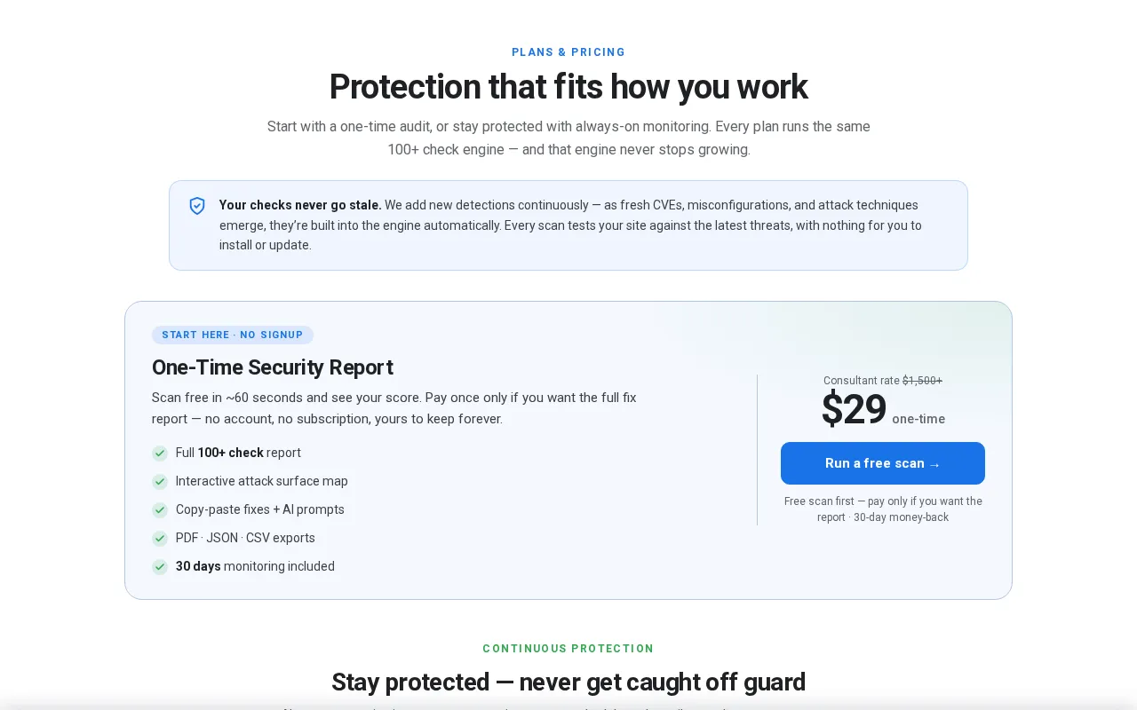 AI QA Monkey — pricing page