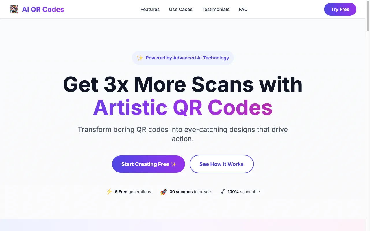 AI QR Codes — preview screenshot