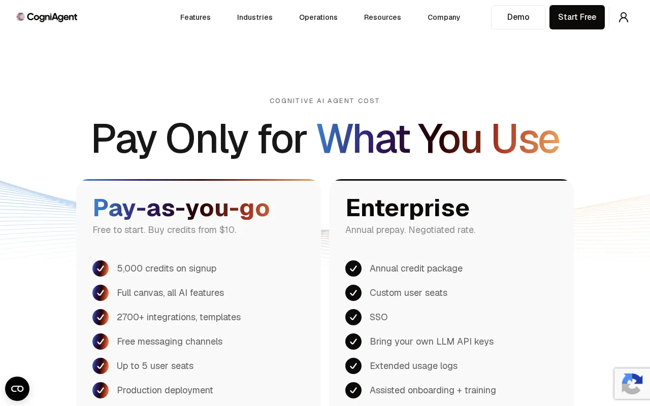AI Recruiting Agent by CogniAgent — pricing page