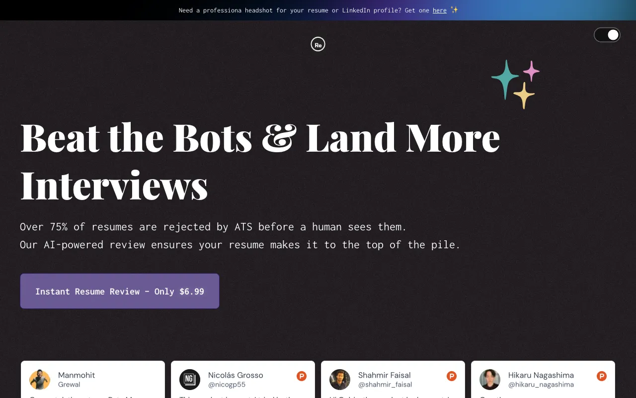 AI Resume Checker — preview screenshot