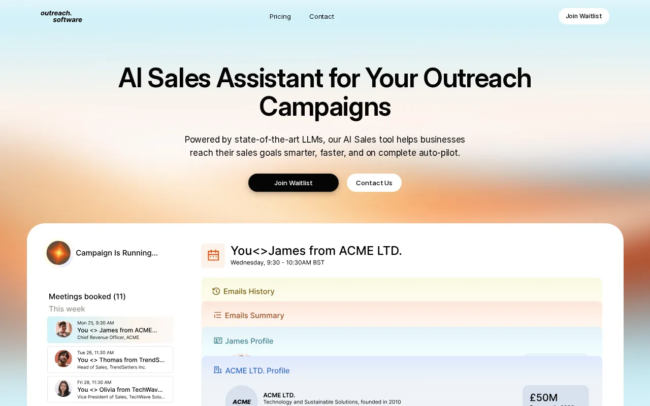 AI Sales Assistant — preview screenshot
