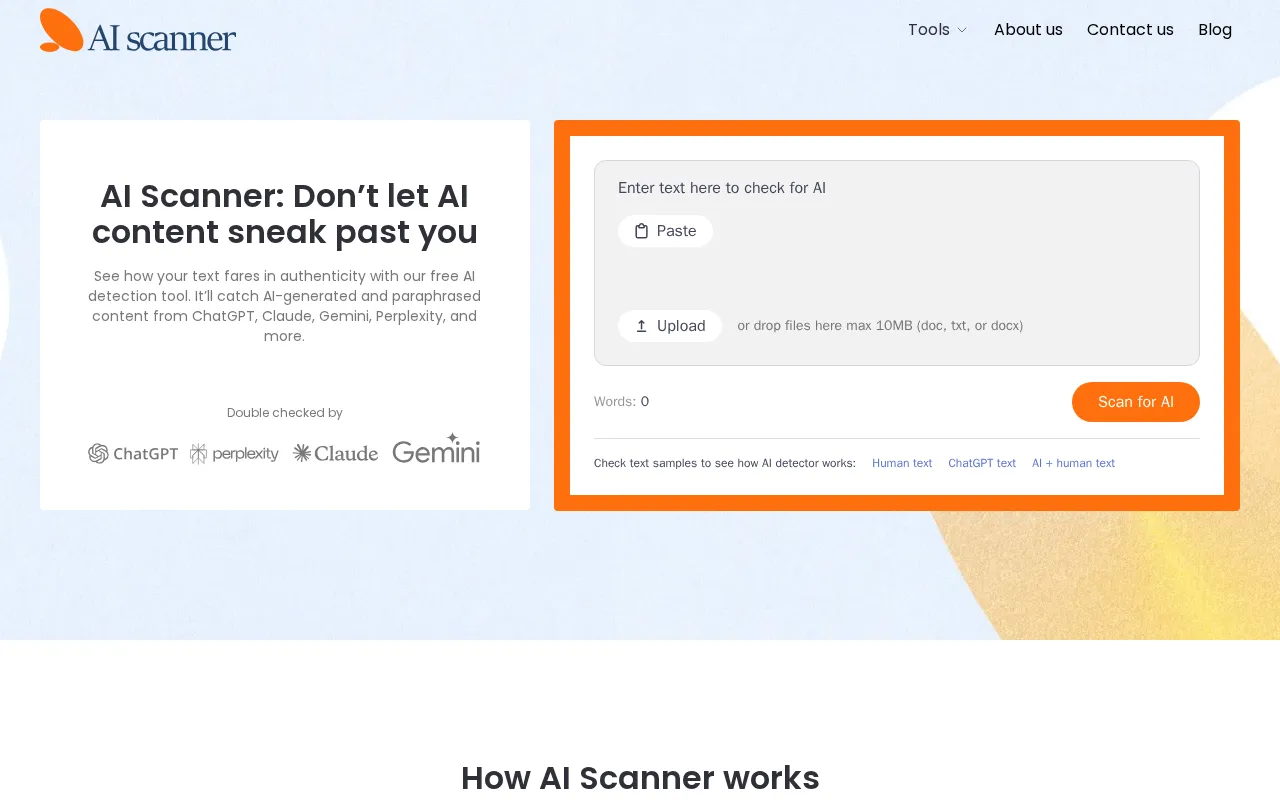 AI Scanner — preview screenshot
