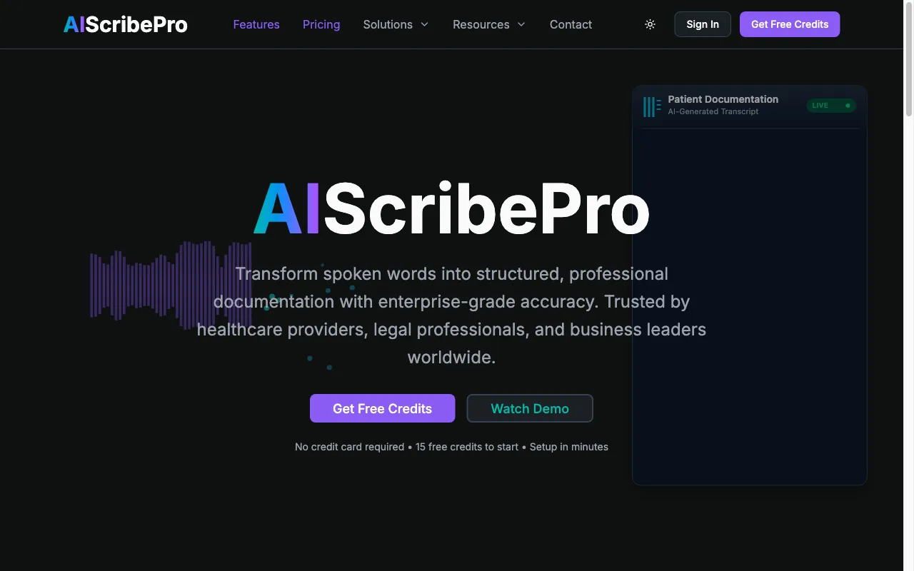 Ai Scribe Pro — preview screenshot