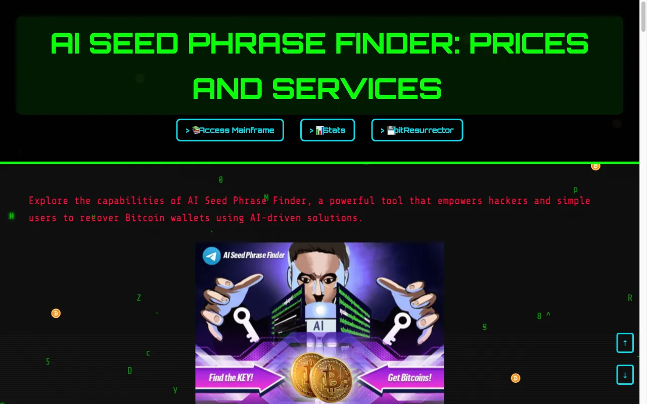 AI Seed Phrase Finder & BTC balance checker tool for — pricing page