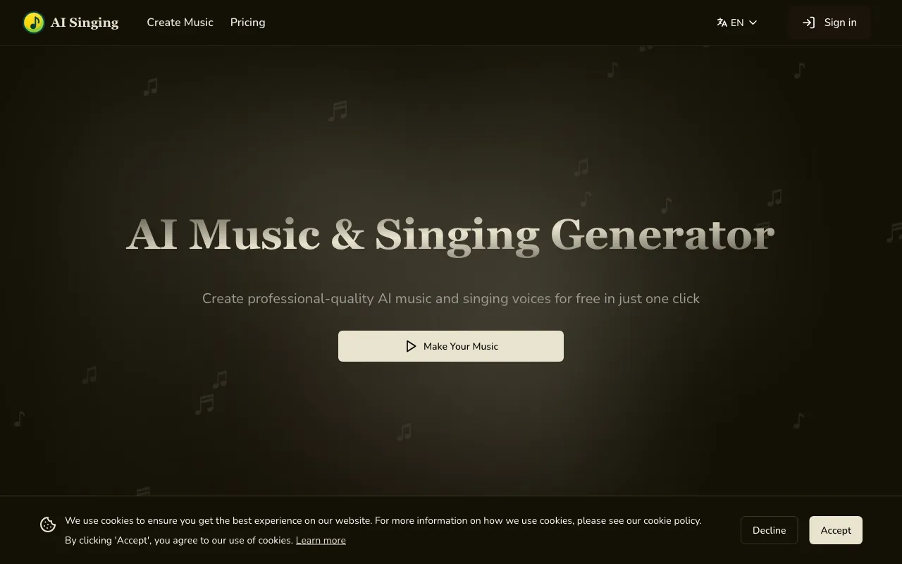 AI Singing — preview screenshot
