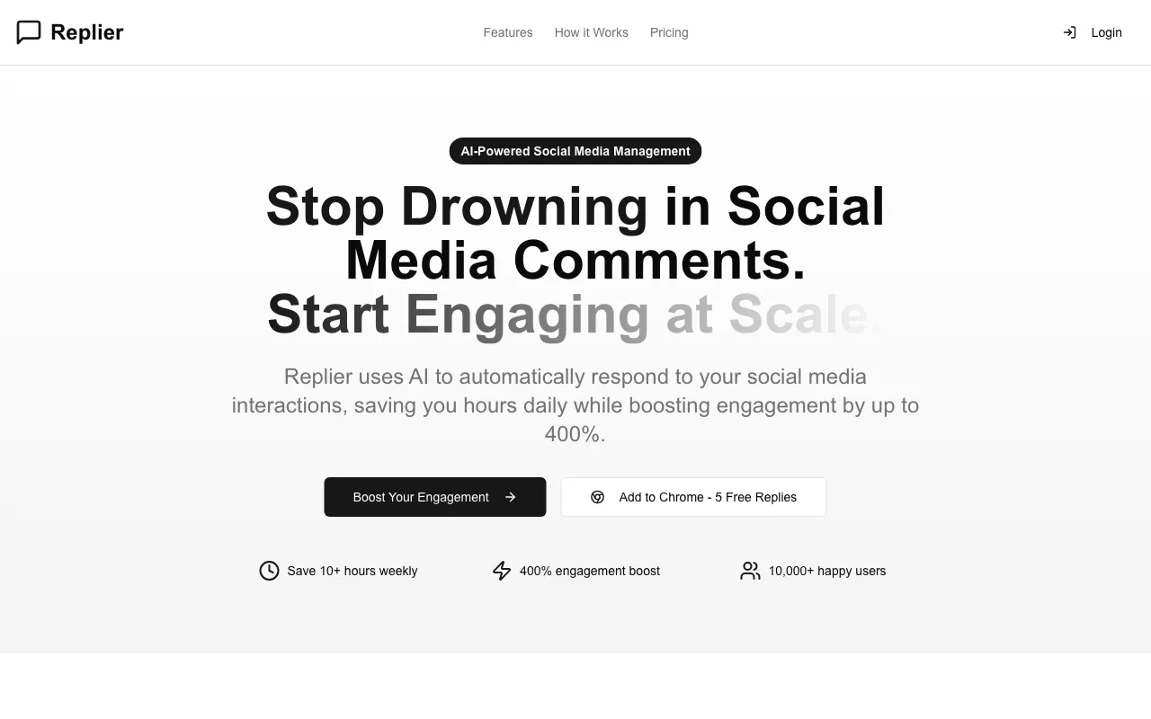 AI Social Replier — preview screenshot