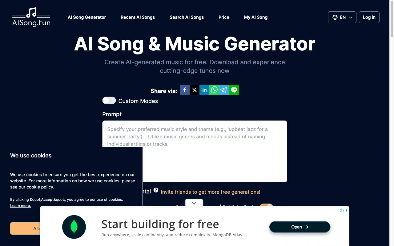 AI Song — preview screenshot
