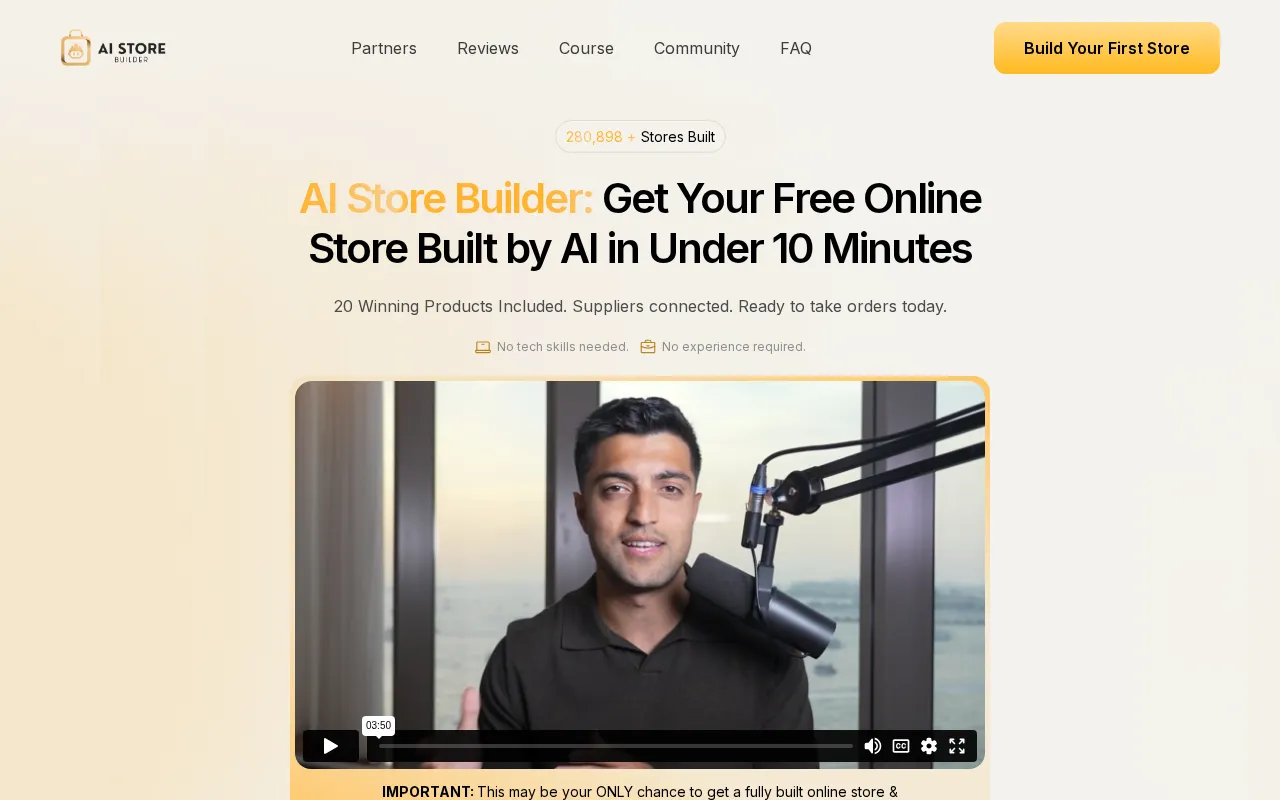 AI Store Builder — preview screenshot