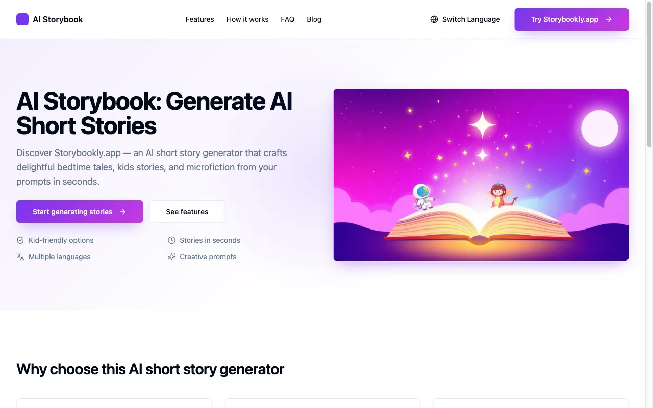 AI Storybook — preview screenshot