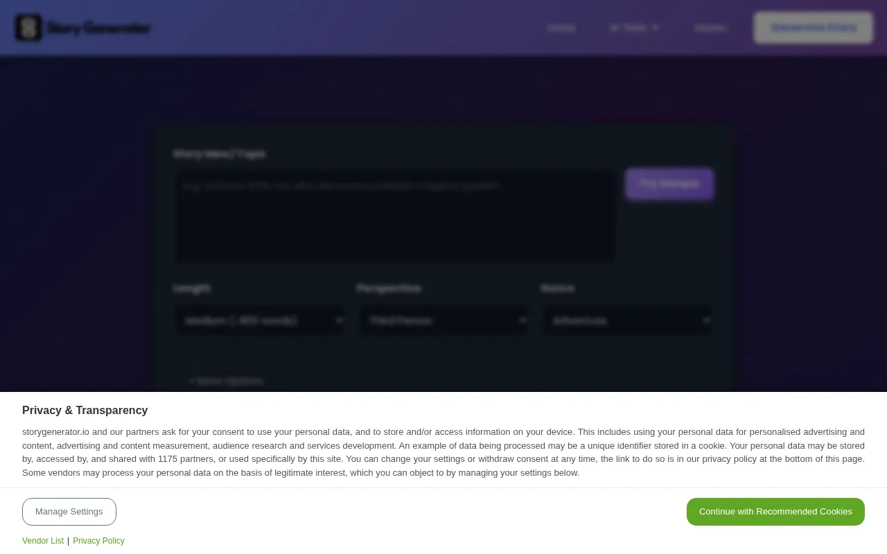 AI Story Generator — preview screenshot