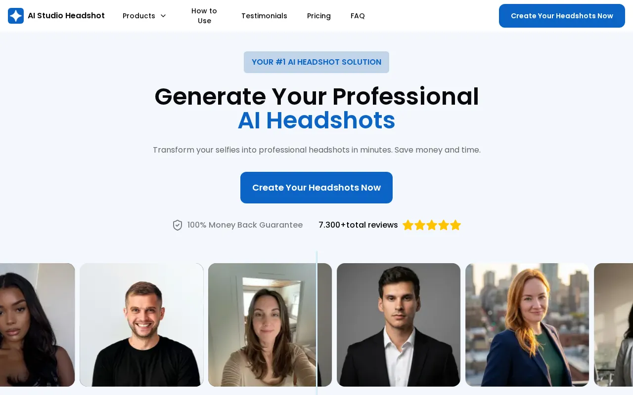 AI Studio Headshot — preview screenshot