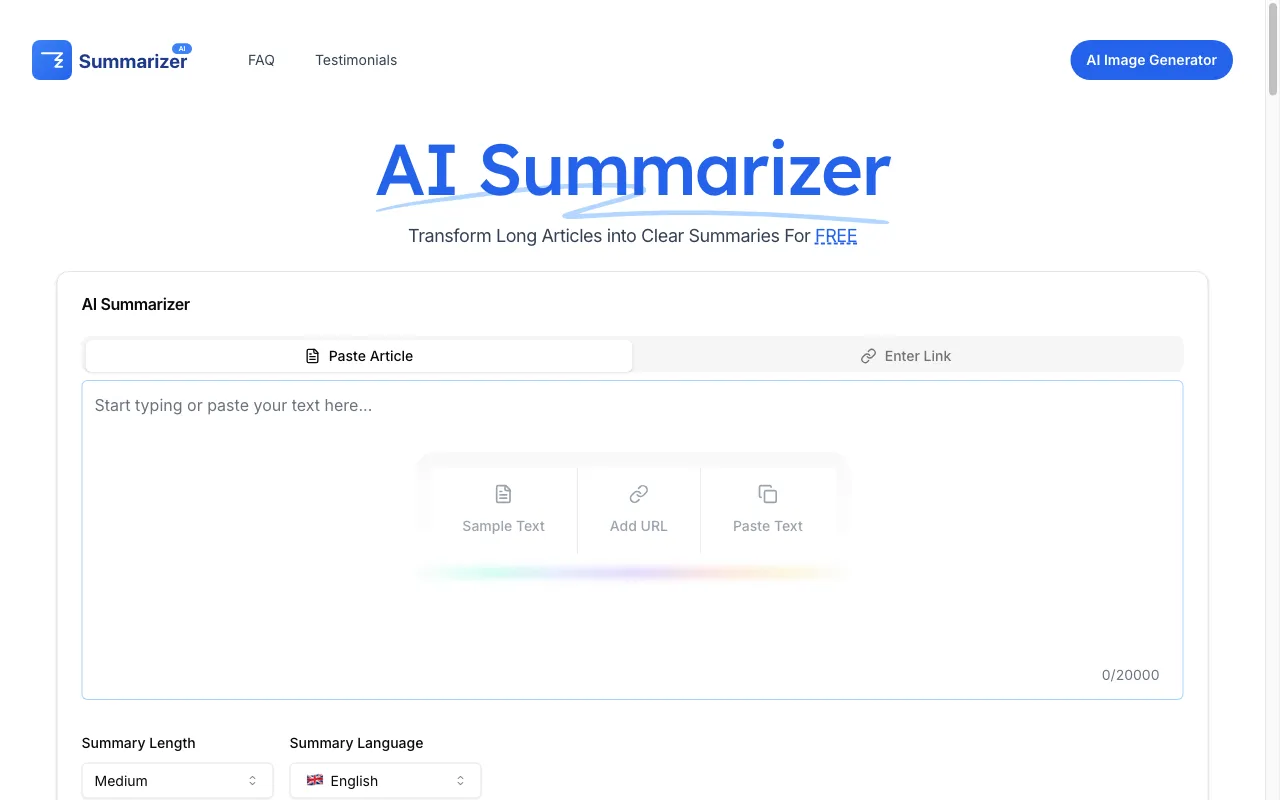 summarizer.best — preview screenshot