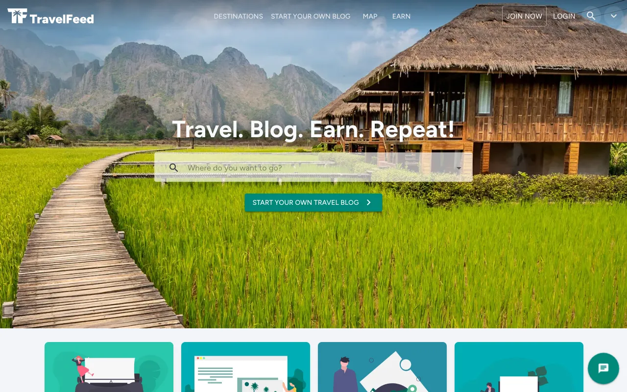TravelFeed — preview screenshot