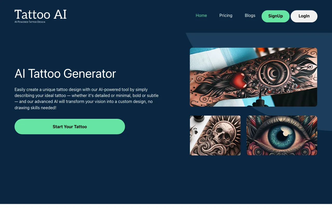 AI Tattoo Creator — preview screenshot