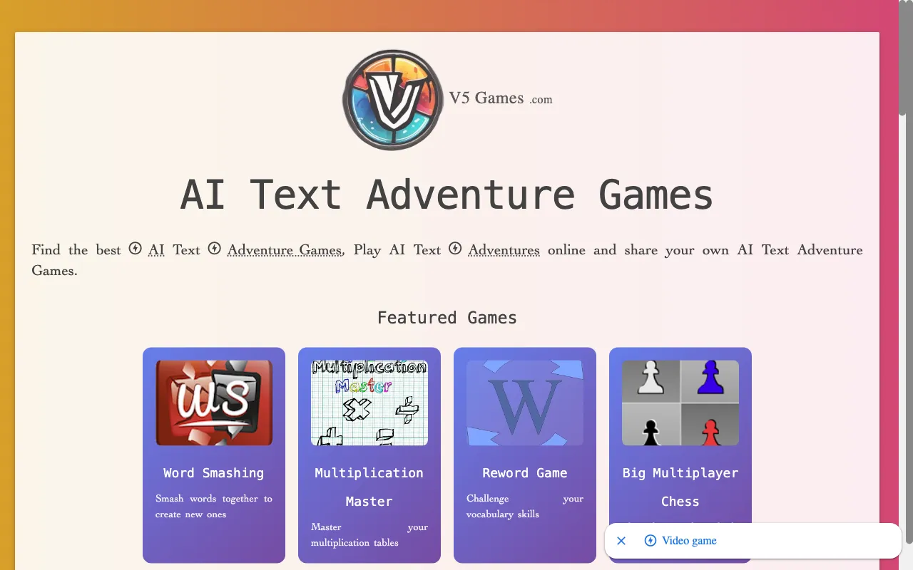 v5games.com — preview screenshot