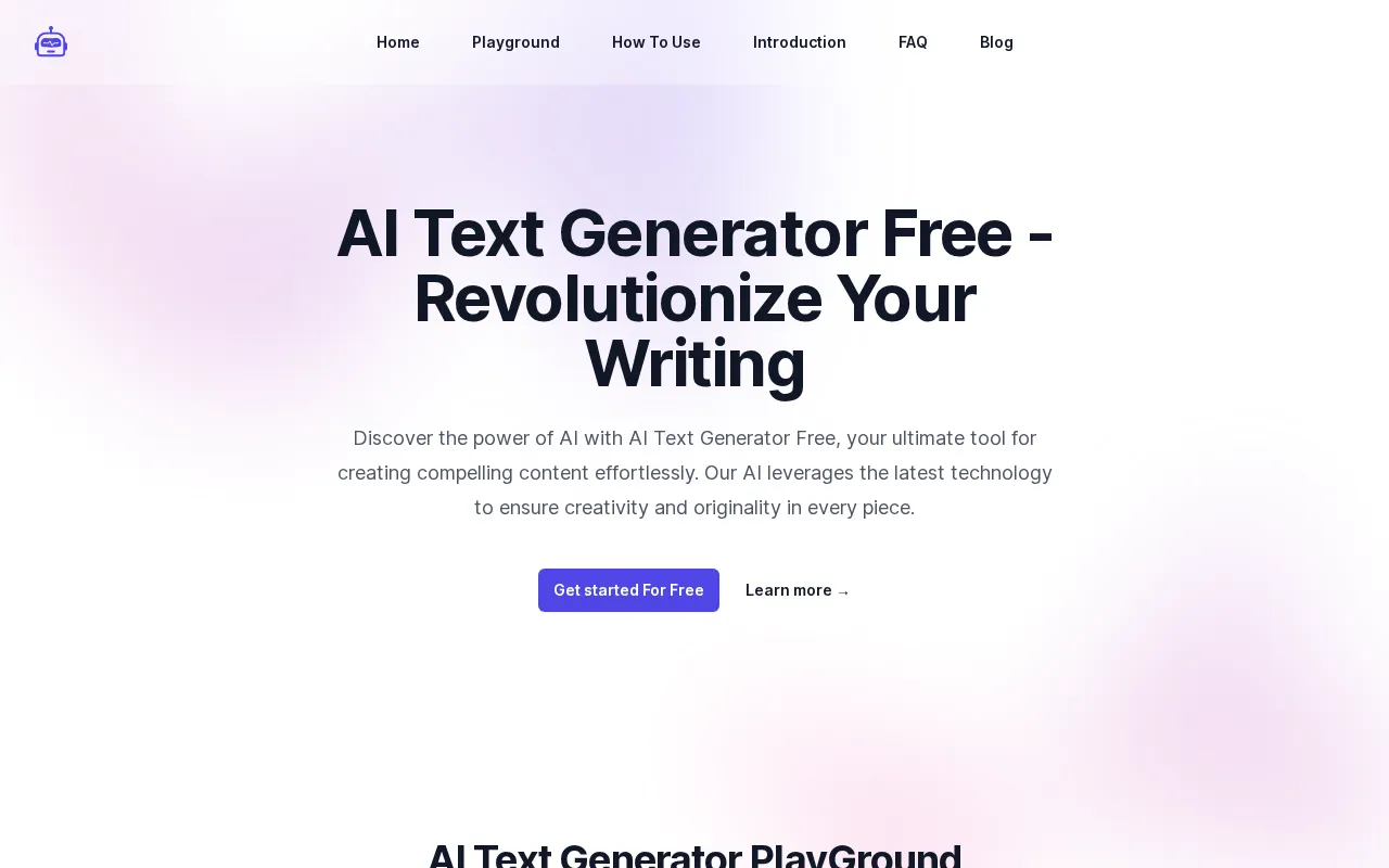 AI Text Generator Free — preview screenshot