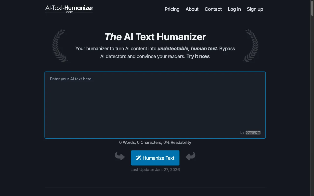 AI Text Humanizer — preview screenshot