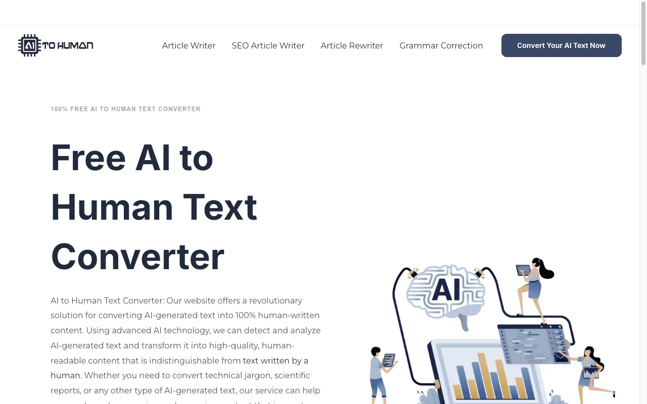 AI to Human — preview screenshot