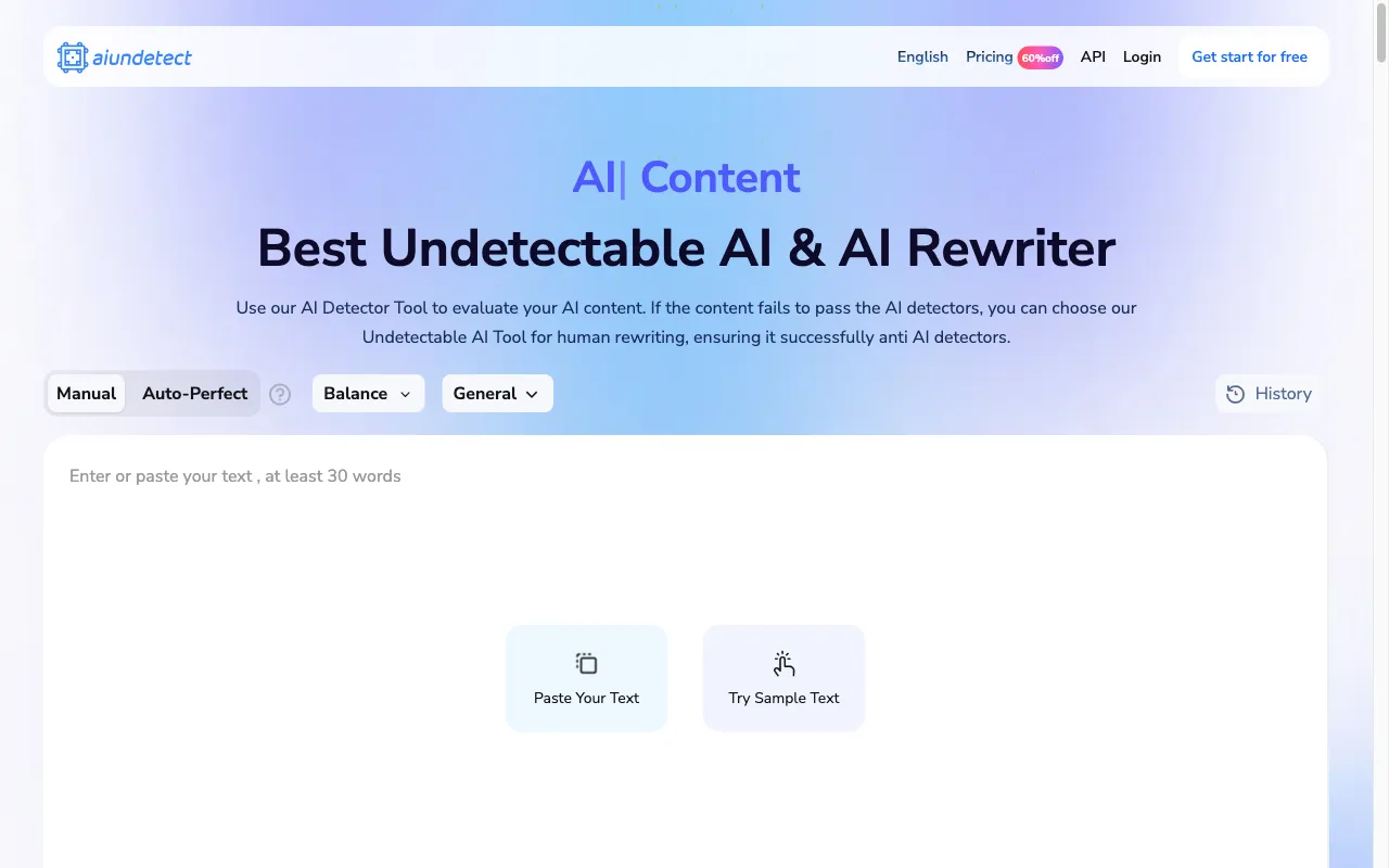 AI UNDETECT — preview screenshot