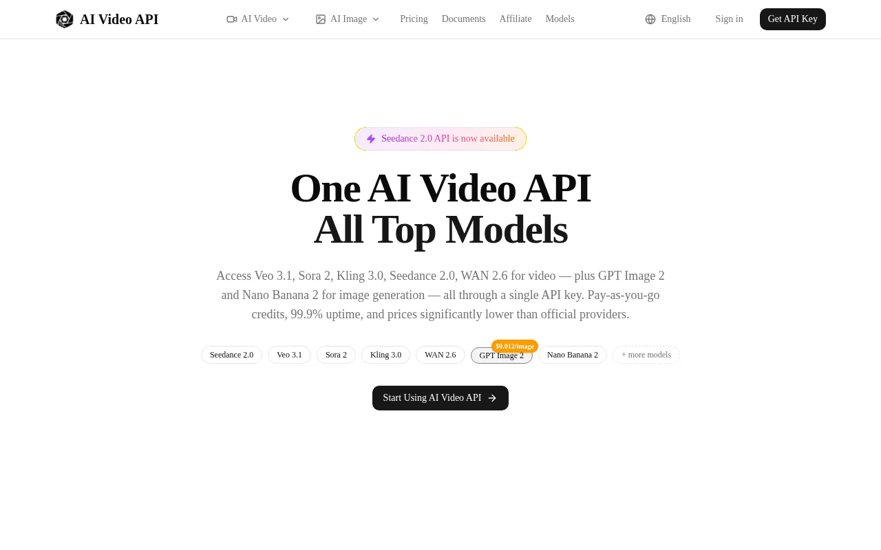 AI Video API.ai — preview screenshot