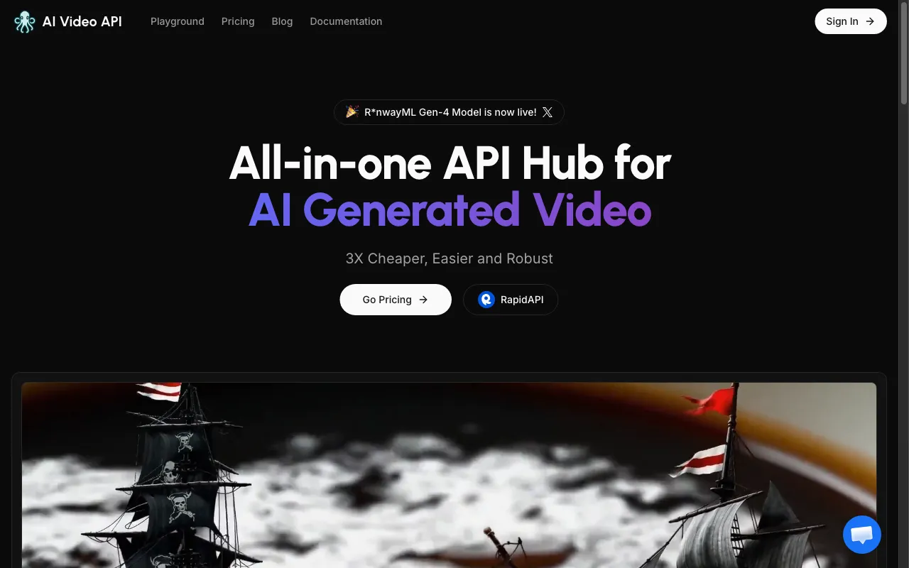 AI Video API — preview screenshot