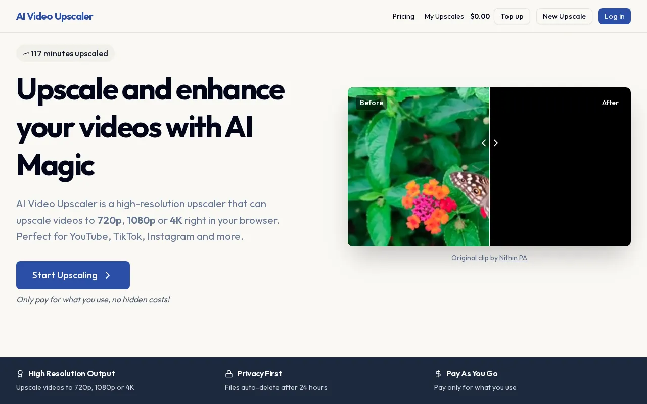 AI Video Upscaler — preview screenshot